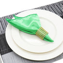 50pcs/lot Napkins 30cm Square Satin Fabric Handkerchief Table Dinner Napkin For Wedding Decoration Party Event Home Supplies