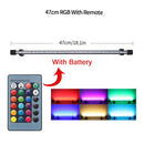 RGB Aquarium light 18-57cm Remote control diving lamp Colorful lamp 90-260v lamp for plants Fish tank essential Amphibious use