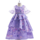 2-12Y Baby girl dress flower dress girl tutu princess dress cosplay costume halloween dress christmas show birthday party dress