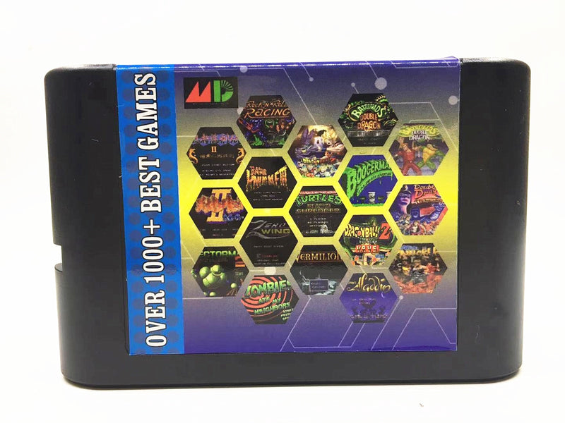 Das ultimative 1000-in-1-EDMD-Remix-Spielmodul für die SEGA GENESIS MegaDrive-Konsole in den USA, Japan und Europa