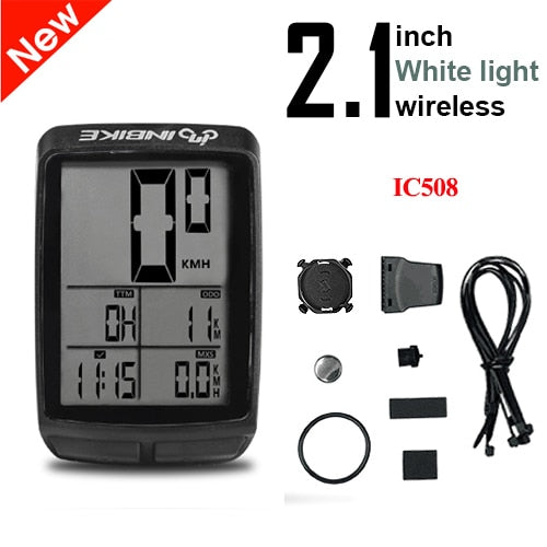 INBIKE Waterproof Bicycle Computer Wireless And Wired MTB Bike Cycling Odometer Stopwatch Speedometer Watch LED Digital Rate