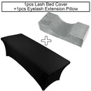 Almohada de pestañas para el cuello, almohada de espuma viscoelástica, 1 Uds., funda de cama para extensión de pestañas, lámina elástica para injerto de pestañas, herramienta de maquillaje para salón