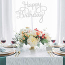 50Pcs Happy Birthday Cake Toppers Glitter Cardstock Baby Shower Kids Party Favors Decorations Cake Decoration Supplies