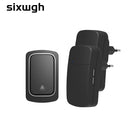 SIXWGH Wireless Doorbell No Battery required Waterproof Self-Powered Door bell Sets Home Outdoor Kinetic Ring Chime Doorbell