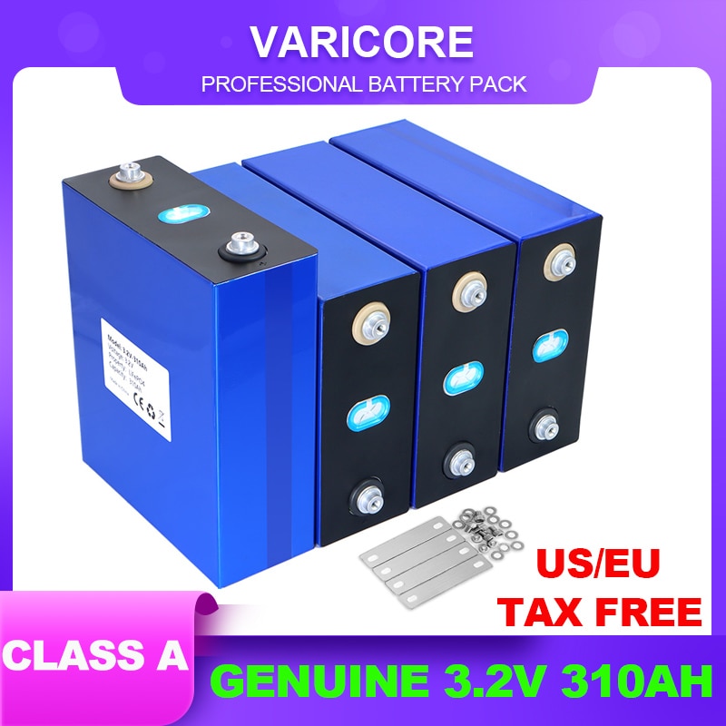 4 Stück VariCore 3,2 V 310 Ah 280 Ah 105 Ah LiFePO4 Batterie 3C Lithium-Eisen-Phosphat-Batterie für 4S 12 V 24 V Golfwagen Yacht Solar Wohnmobil