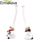 ERMAKOVA 2 Pcs/Set Resin Chef Figurine Cake Bakery Chef Cook Statue Cooking Chef Figurine Home Kitchen Restaurant Bar Cafe Decor