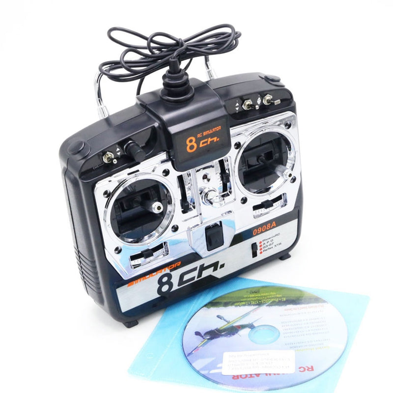 LIKEWEN 0904A/0908A 6-8CH 16 in 1 RC Flight Simulator W/CD Support G7 Phoenix 5 XTR for FPV Racing Drone Helicopter Quadcopter