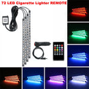 Neon 48 72 LED Car Interior Ambient Foot Light with USB Wireless Remote Music App Control Auto RGB Atmosphere Decorative Lamps