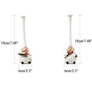 ERMAKOVA 2 Pcs/Set Resin Chef Figurine Cake Bakery Chef Cook Statue Cooking Chef Figurine Home Kitchen Restaurant Bar Cafe Decor