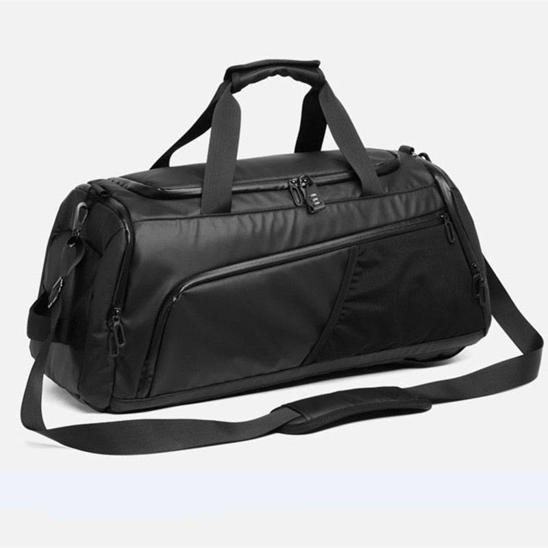 Bolsa de gimnasio para hombre XC, bolsa grande para entrenamiento de viaje, bolsa deportiva para entrenamiento, mochila impermeable para hombro seco y húmedo, bolsa para ordenador portátil 52x20x20cm T8839