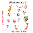 Cartoon Kids room Wall Decor Wall Stickers Hot Air Balloon Vinyl Wall Decals for Home Decoration Art Murals Sticker Wallpaper