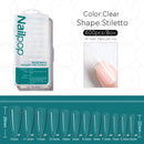 Nailpop 600 uds PRO uñas postizas semimate almendra ataúd completo/medio acrílico cuadrado puntas de uñas postizas para punta de extensión herramienta de manicura