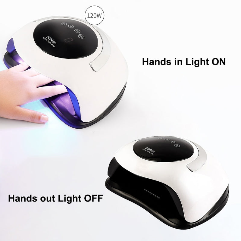 Smart Sensor UV-Nagellampe Nageltrockner LED-UV-Eislampe Maniküre Pediküre Nagelgel-Härtungslack UV-Licht Schnell trocknender Nagellack