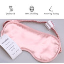 100% Natural Mulberry Pure Silk Sleep Rest Eye Mask Padded Shade Cover Travel Relax Aid Blindfolds 4 Colors Eyeshade with Box