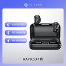 TWS Ohrhörer Haylou T15 2200mAh Ohrhörer Bluetooth Wireless Kopfhörer für Xiaomi Smartphone Kopfhörer Wireless