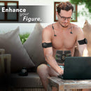 Estimulador muscular inalámbrico EMS, entrenamiento inteligente, entrenamiento Abdominal, pegatinas adelgazantes eléctricas, masajeador adelgazante corporal