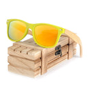 BOBO BIRD Quadratische Vintage-Sonnenbrille für Herren Damen Holz Sonnenbrille 2022 Retro Polarisierte Brille lunette de soleil femme