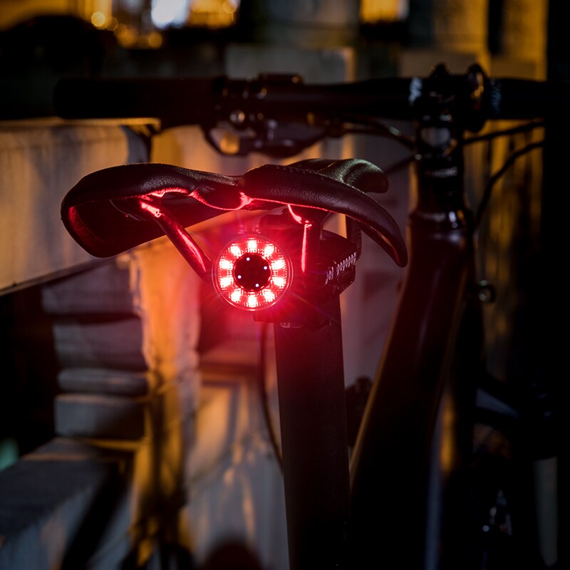 ROCKBROS Bicycle Light Road MTB Bicycle Taillight USB Charging Cycling Rear Light Colorful Lights Bike Light Bike Accessories