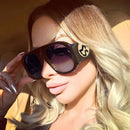HBK Luxury Celebrity Sunglasses Women Men Retro Oversized Oval Sun Glasses Hip Hop Style High Quality Big Frame Brown Gray Lens