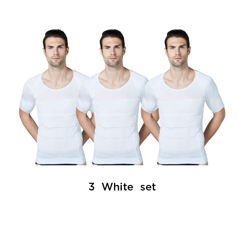 2021 Herren Shapewear Cooling T-Shirt Compression Body Shaper