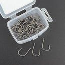 Hirisi 50pcs Barbed  Coated Carp Fishing Hooks with Eye Design in Japan Made by High Carbon Steel 8001