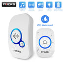 Fuers M557 Türklingel Wasserdichte drahtlose Funkklingel für Zuhause Intelligente 32 Melodien Smart Türklingel Alarm mit Batterie