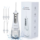 Oral Irrigator USB Rechargeable Water Flosser Portable Dental Water Jet 350ML Water Tank Waterproof Teeth Cleaner