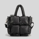 Fashion Large Tote Padded Handbags Designer Quilted Women Shoulder Bags Luxury Nylon Down Cotton Crossbody Bag Winter Purse 2022
