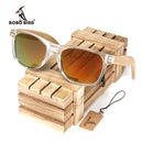 BOBO BIRD Quadratische Vintage-Sonnenbrille für Herren Damen Holz Sonnenbrille 2022 Retro Polarisierte Brille lunette de soleil femme