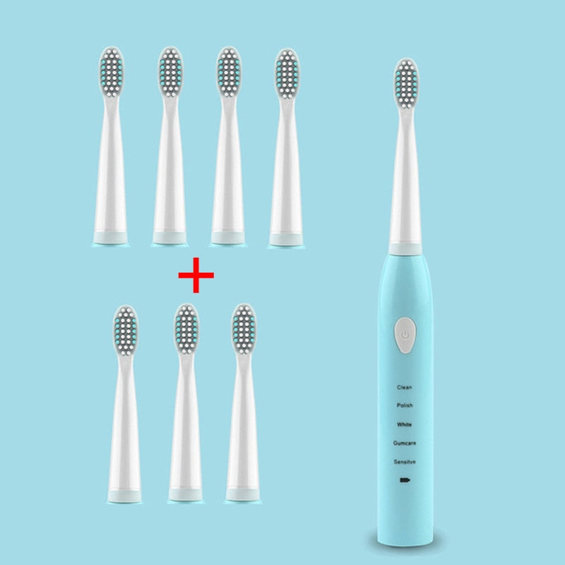 Ultrasonic Sonic Electric Toothbrush Rechargeable Tooth Brush Washable Electronic Whitening Teeth Brush Adult Timer JAVEMAY J110