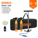 SMACO Mini Scuba Diving Tank Equipment, Dive Cylinder with 8 Minutes Capability, 0.5 Litre Capacity with Refillable Design