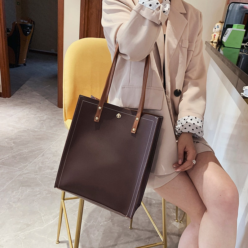 Fashion Ladies Handbags Sets Pu Leather Crossbody Bags for Women Large Capacity Shoulder Bag Female SIMPLE Womens Tote Handbags