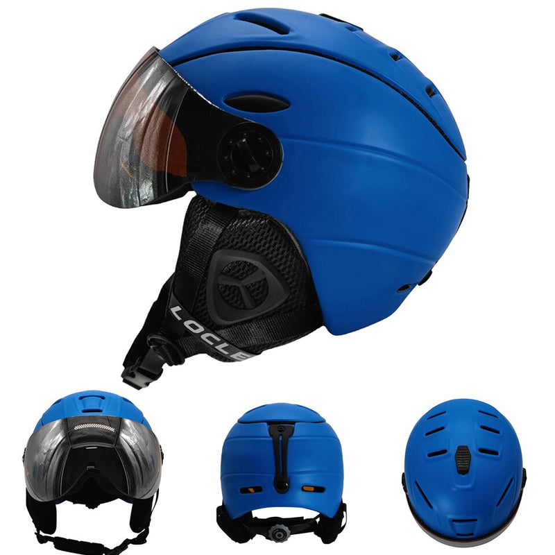 Casco de esquí LOCLE, moldeado integralmente, certificación CE, adultos, hombres, mujeres, niños, deportes al aire libre, nieve, Snowboard, monopatín, casco