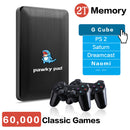 Pawky Pad Retro Video Game 4K 3D Game Console for G Cube/Saturn/PS2/Naomi 60000+ Games for Windows 107 Classic Game Series