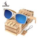 BOBO BIRD Quadratische Vintage-Sonnenbrille für Herren Damen Holz Sonnenbrille 2022 Retro Polarisierte Brille lunette de soleil femme