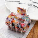 Pinzas para el cabello con estampado de leopardo a la moda, pinzas geométricas para el cabello, pinzas para el cabello para mujeres y niñas, accesorios para el cabello