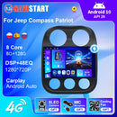 Radio de coche NAVISTART para Jeep Compass Patriot 2010-2016 autorradio estéreo 2 Din reproductor navegación GPS Carplay DSP OBD sin reproductor de CD