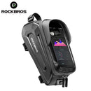 ROCKBROS Bike Bag Front Phone Bicycle Bag For Bicycle Tube Waterproof Touch Screen Saddle Package For 6.5Inch Bike Accessories
