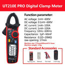 UNI-T UT210E Pro Digital AC DC Current Clamp Meter True RMS Pliers Ammeter Voltage Tester Multimeter Resistance Frequency Meter