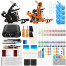 Tattoo Kit Tattoo Machines Gun With Inks Power Supply Pedal Body Art Tools Tattoo Set Complete Accessories Supplies From RU/US