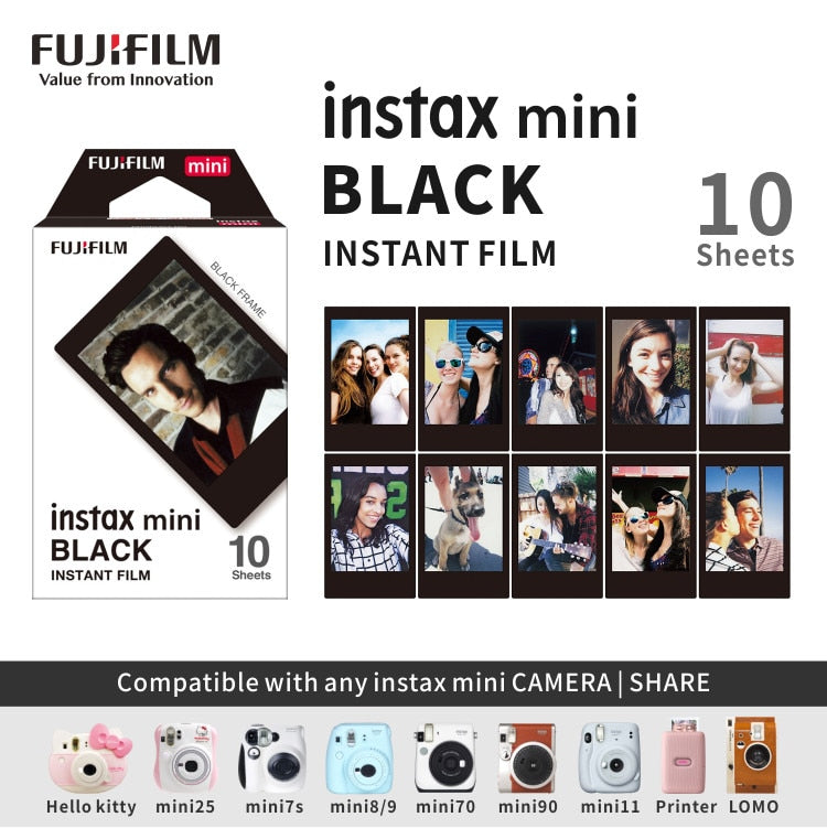 Origin Fujifilm Instax Mini Film 10-100 Sheets Photo Paper for Fuji Instant Film Cameras Instax Mini 11 8 9 90 Link Liplay EVO