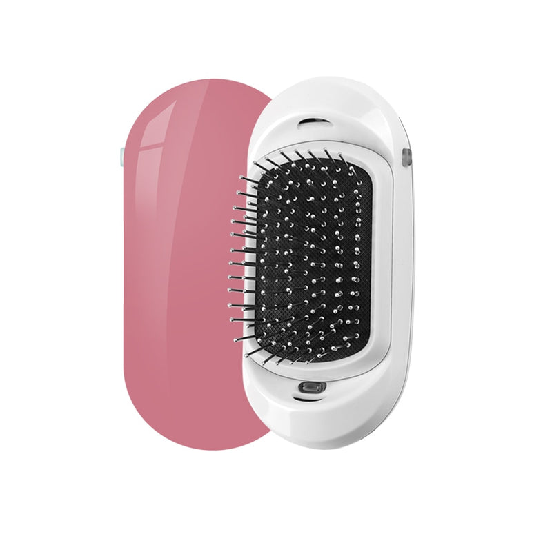 Anti-Frizz-Bürste Magic Electric Ionic Hair Brush Head Massage Scalp Comb Anti Static Smooth Portable Negativ-Ionen-Haarstyler