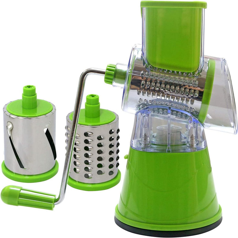 LMETJMA Rotary Spiralizer Gemüsehobel Käse Gemüsereibe Shredder Zucchini Nudelmaschine Spaghetti Spiralizer KC0089