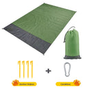 Manta de playa de bolsillo impermeable de 2x2,1 m, colchoneta plegable para acampar, colchoneta ligera portátil, colchoneta de Picnic al aire libre, colchoneta de playa de arena