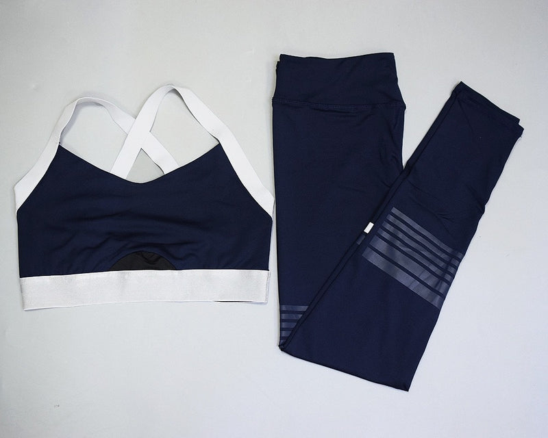 Conjunto de Yoga sin costuras, Sujetador deportivo, mallas de cintura alta, conjunto de gimnasio para Mujer, Ropa de entrenamiento, chándal de Fitness, Ropa Deportiva para Mujer