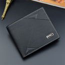 Men Business Leather Billfold Wallet Brand Luxury Short Slim Male Purses Money Credit Card Thin Hombre Billetera Portafoglio