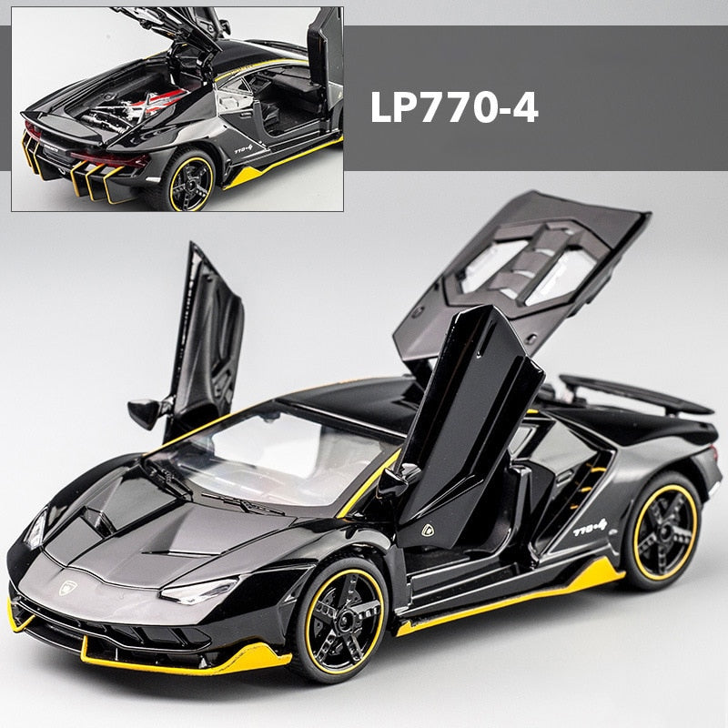 LP770 LP750 1:32 Lambos coche aleación coche deportivo modelo Diecast sonido Super carreras elevación cola caliente rueda de coche para niños regalos