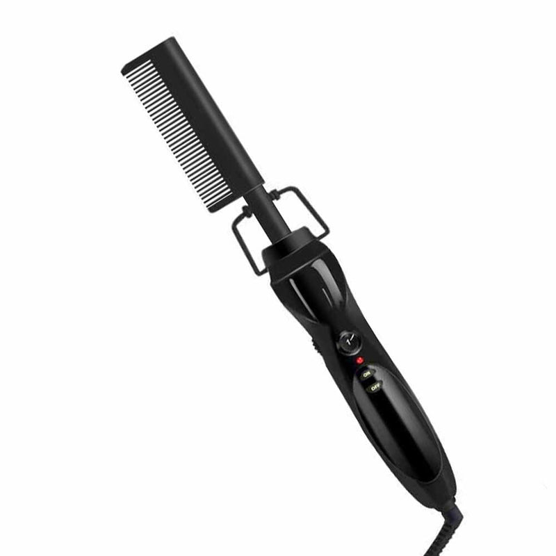 Crystal Hot Comb Elektrischer Heizkamm 2-in-1-Glätteisenkamm für Perücken, Peigne Chauffant, Lisseur, Cheveux, Lockenwickler, Styling-Werkzeuge
