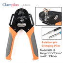 IWD-16 Suitable for Deutsch Connector Crimping Pliers Machining Car Terminal lathe Male and Female Pin 16