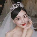Luxury Crystal Wheat Shape Crown Handmade Gold Color Bride Headdress Wedding Tiara Rhinestone Headpiece Women Hair Accessories